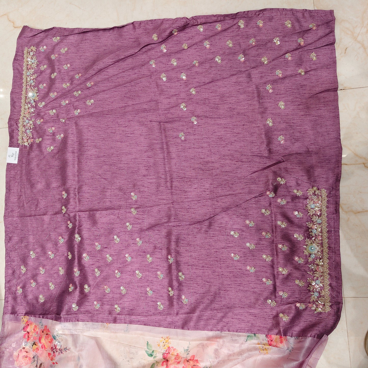 Lavender Crush Tissue Saree