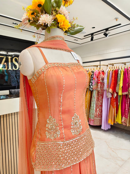 Orange Palazzo Set