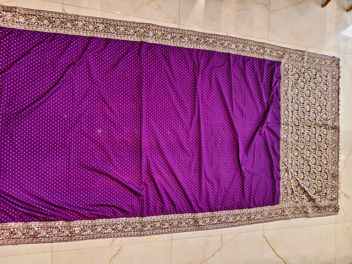 Purple Silk Saree