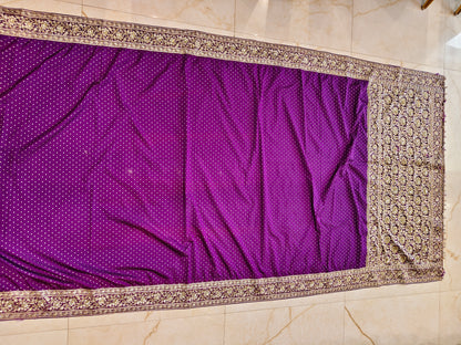 Purple Silk Saree