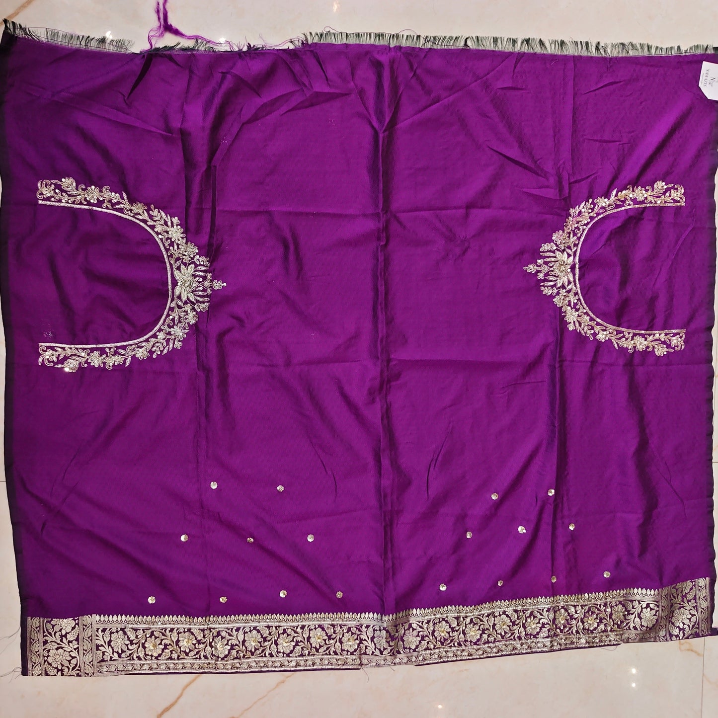 Purple Silk Saree