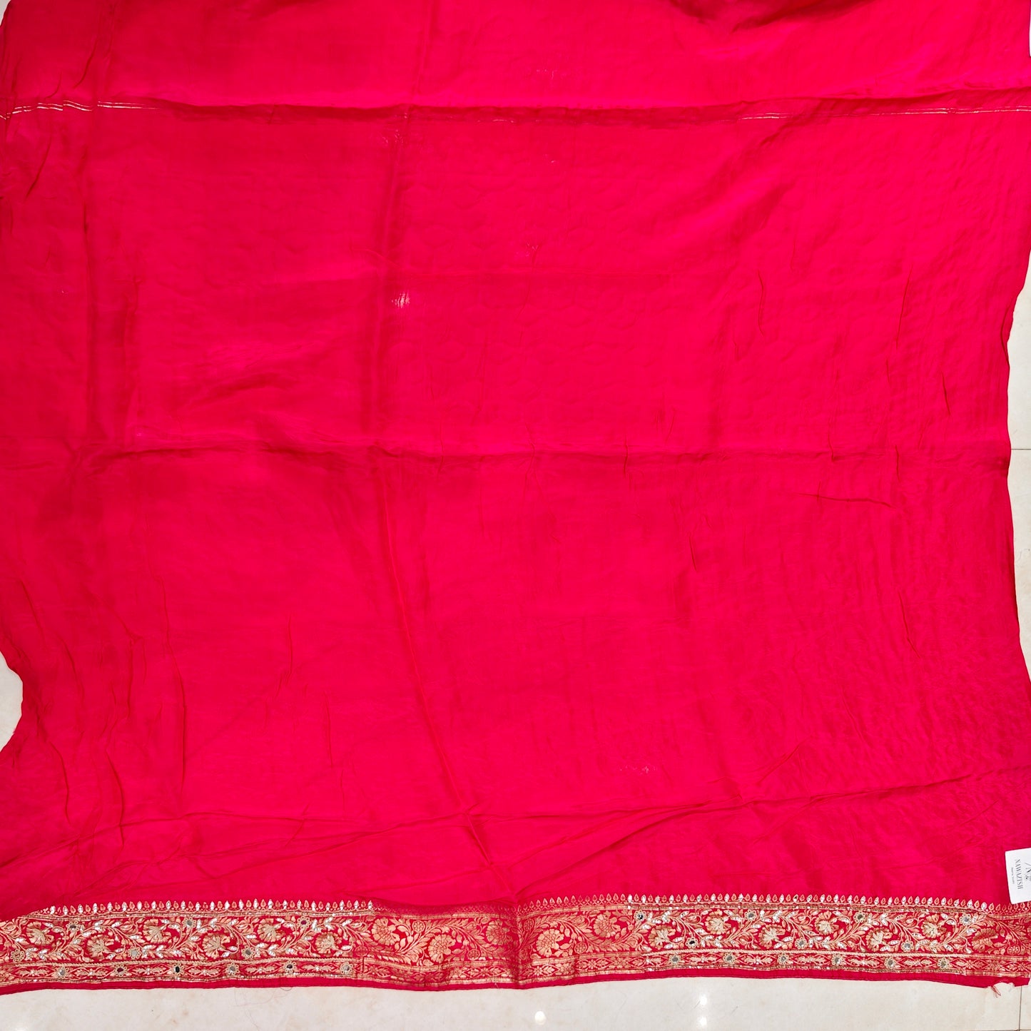 Red Katan Silk Saree