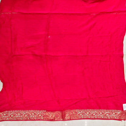 Red Katan Silk Saree