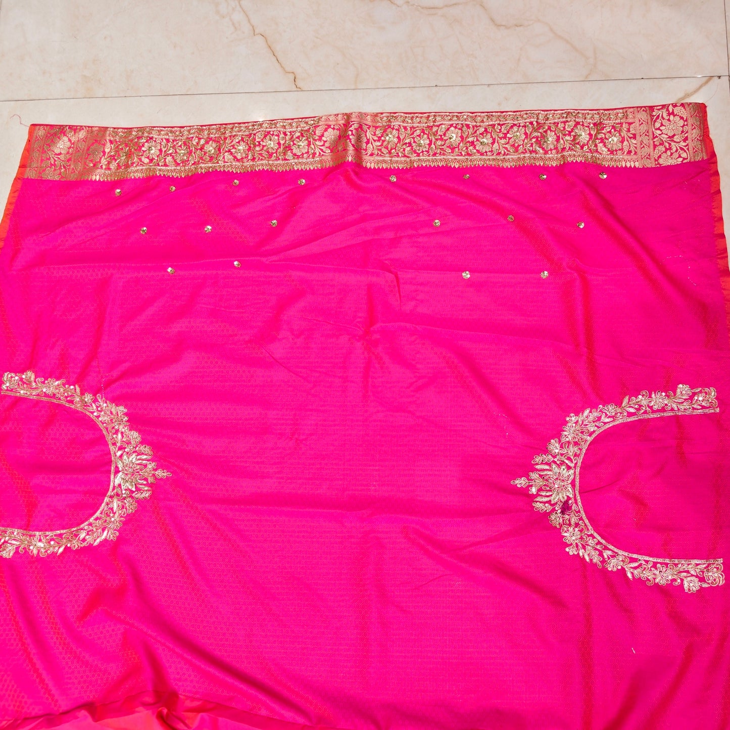 Rani Pink Katan Silk Saree