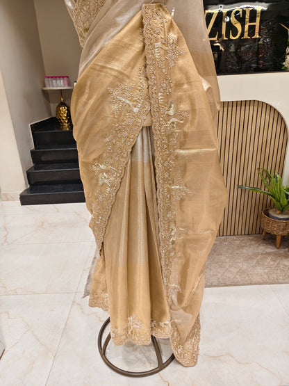 Gold Tissue Saree