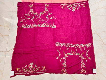 Baby Pink Tissue Saree