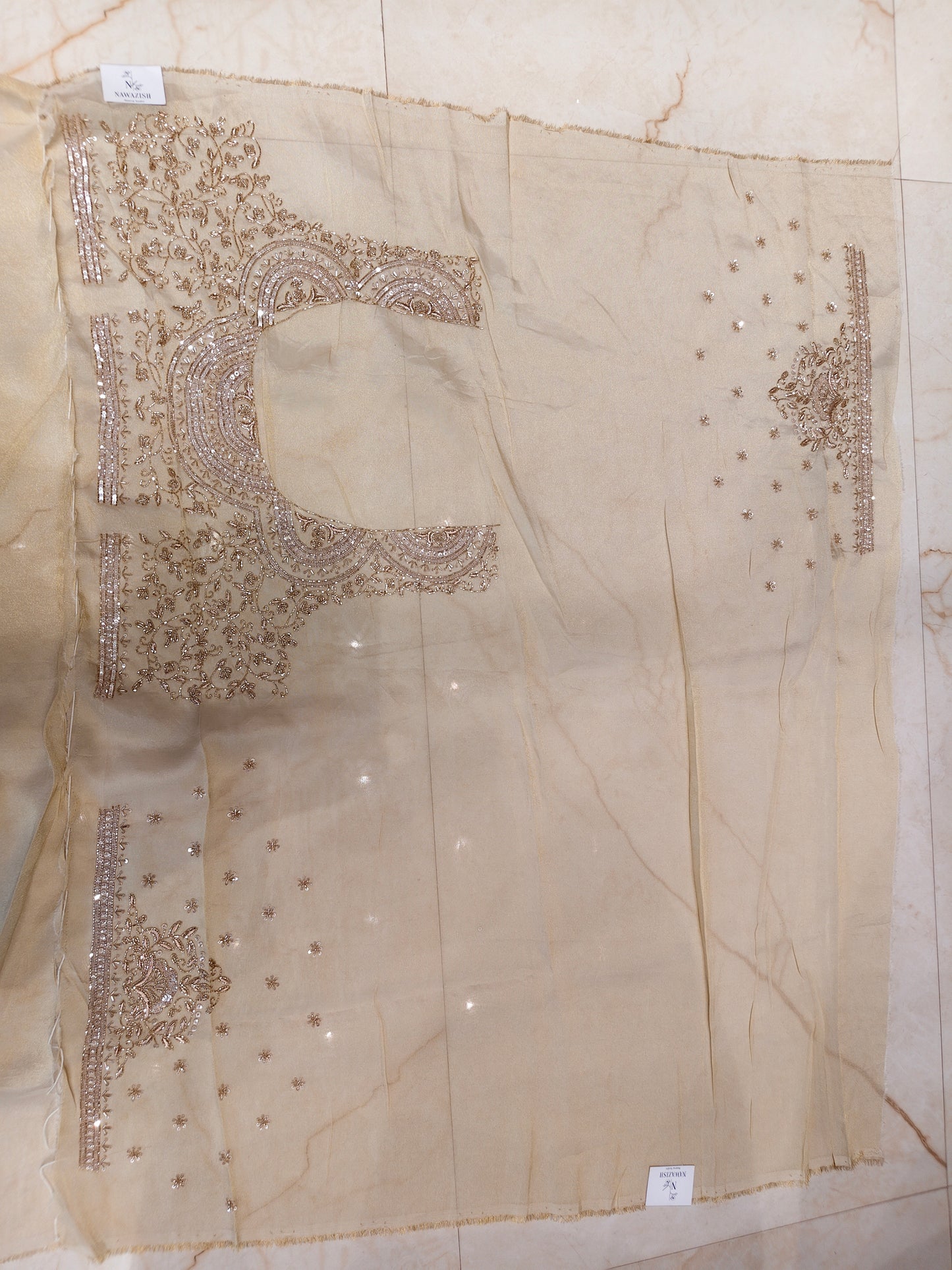 Golden Tissue Saree