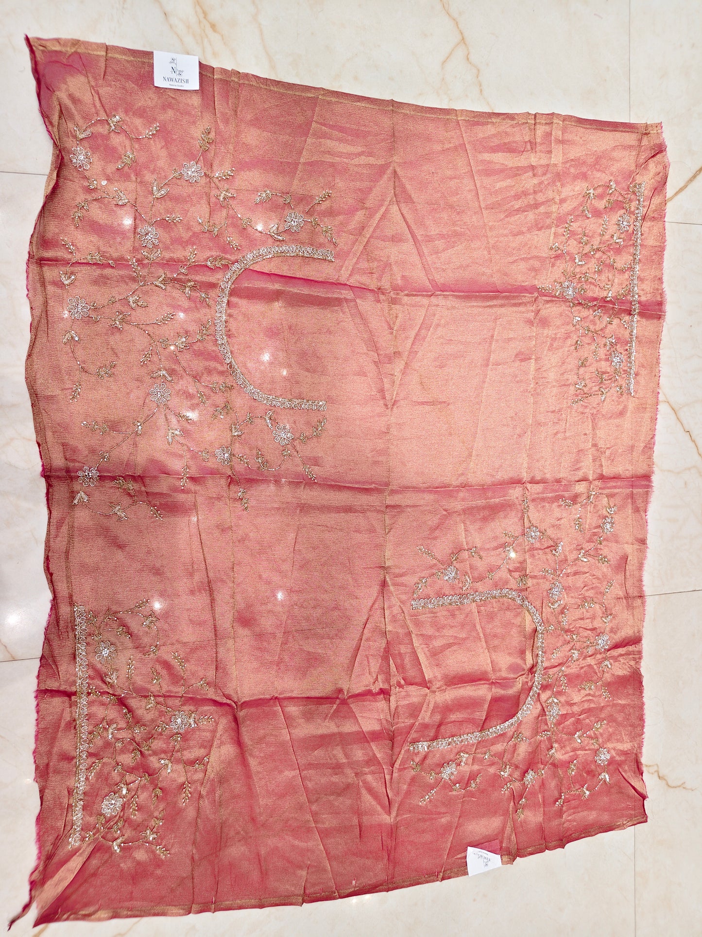 Maroon Crush Tissue Saree