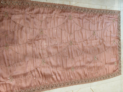 Baby Pink Tissue Saree