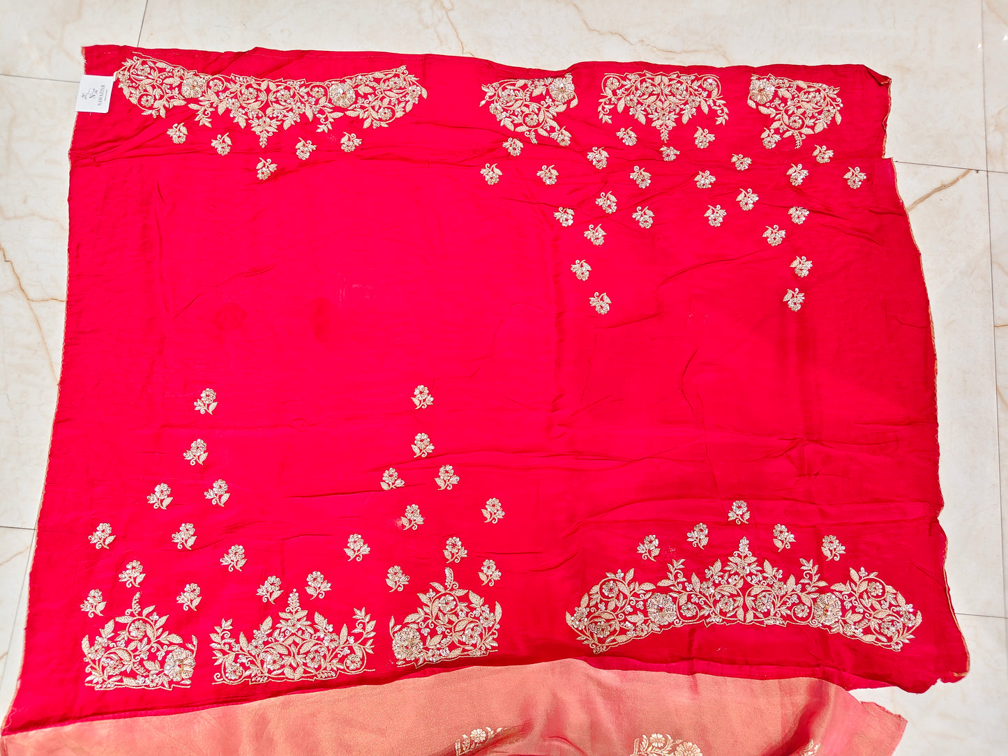 Baby Pink Tissue Saree