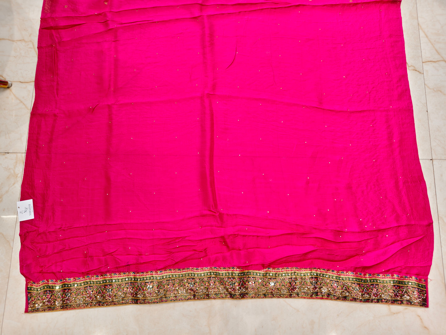 Rani Pink Tissue Saree