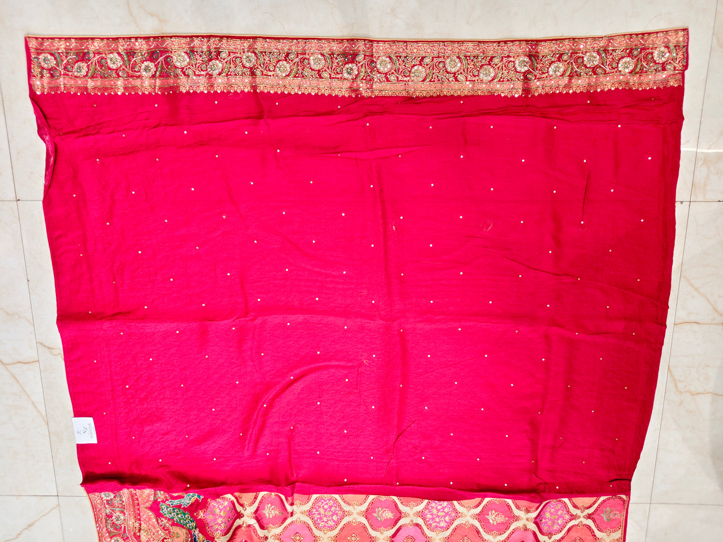 Red Modal Silk Saree