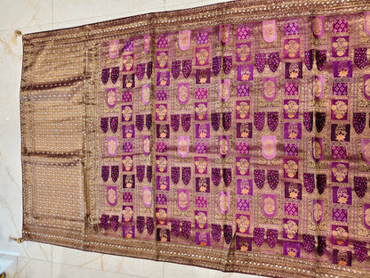 Purple Modal Crepe Saree