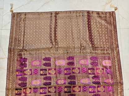 Purple Modal Crepe Saree