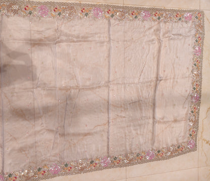 Grey Crepe Saree