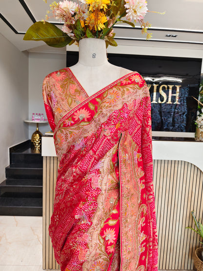 Red Silk Saree