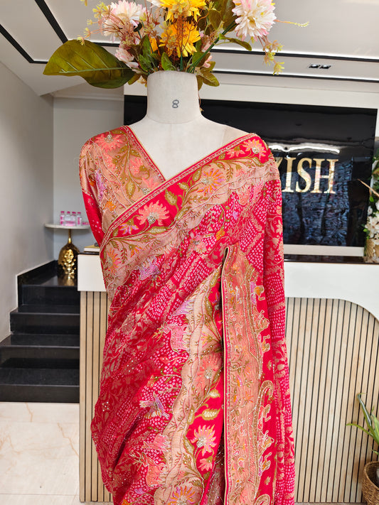 Red Silk Saree