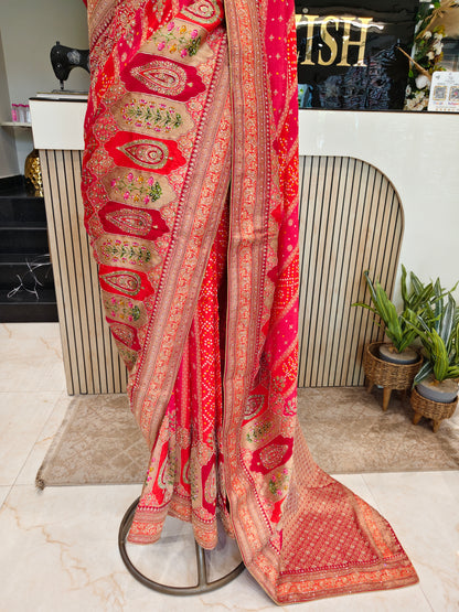 Red Silk Saree