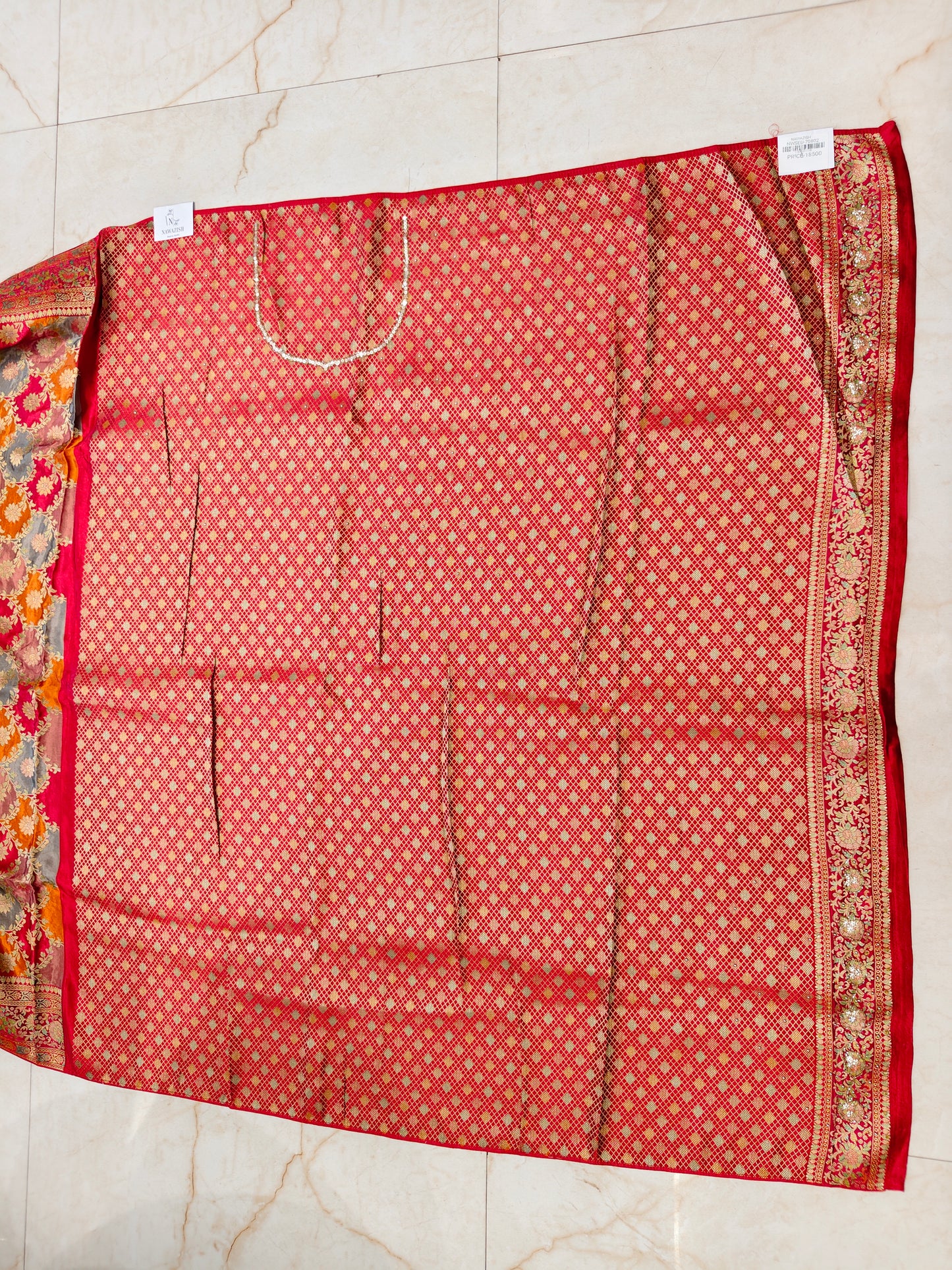 Red Modal Silk Saree