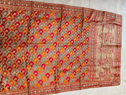 Red Modal Silk Saree