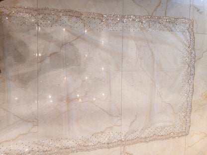 Off White Organza Saree