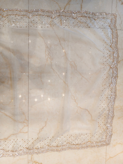 Off White Organza Saree
