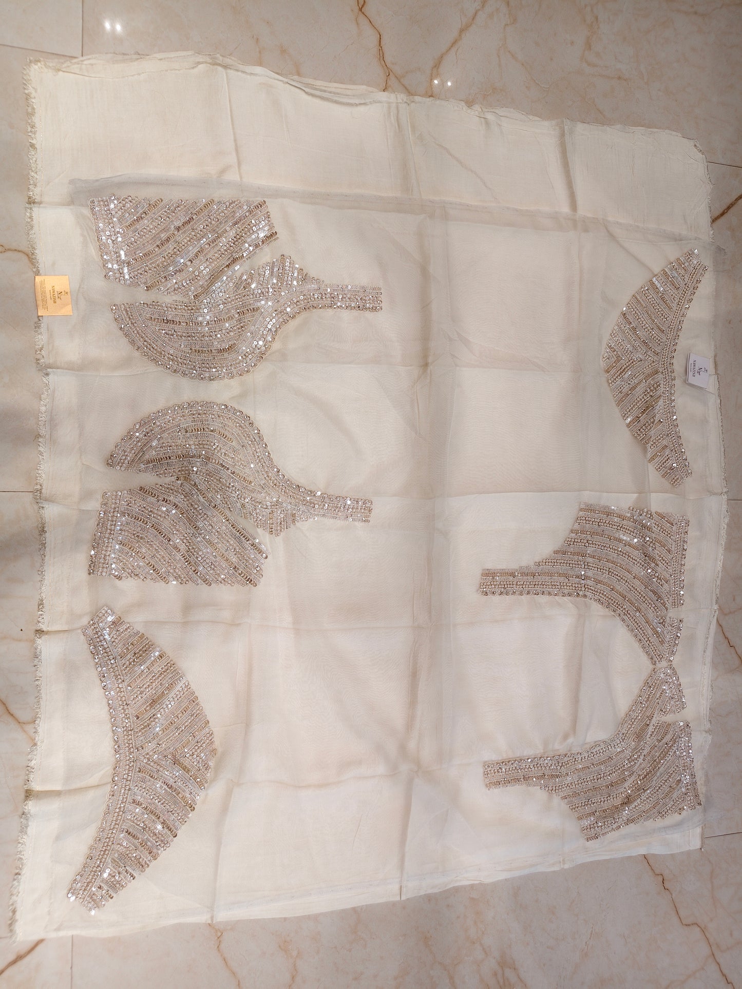 Off White Organza Saree