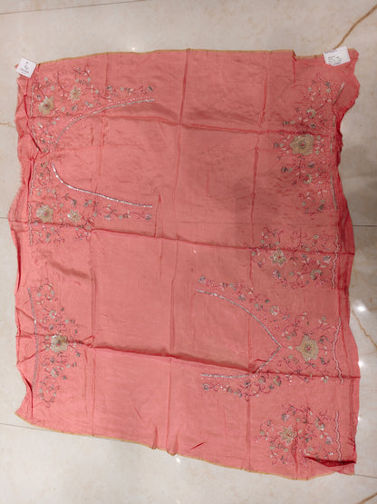 Baby Pink Tissue Saree