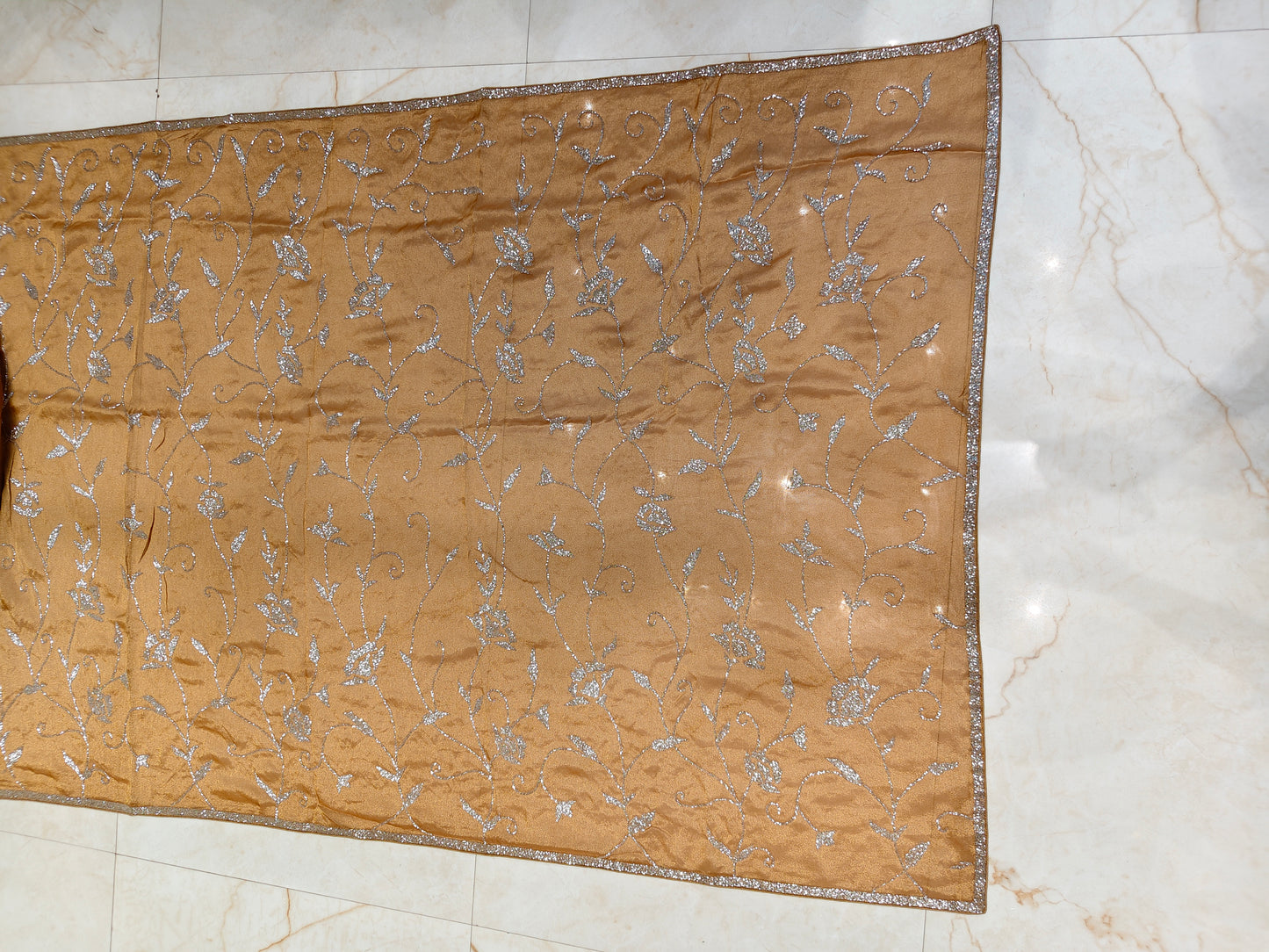 Mustard Gold Tissue Saree