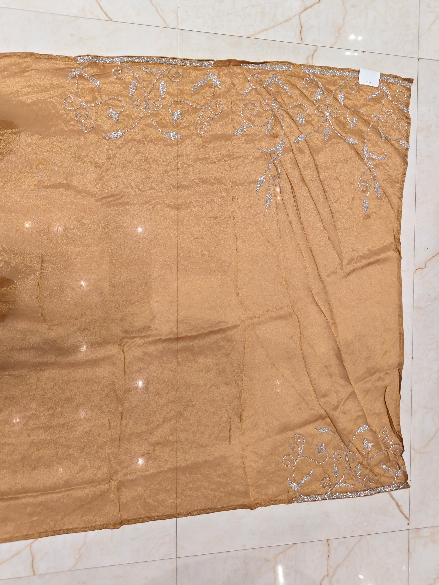 Mustard Gold Tissue Saree