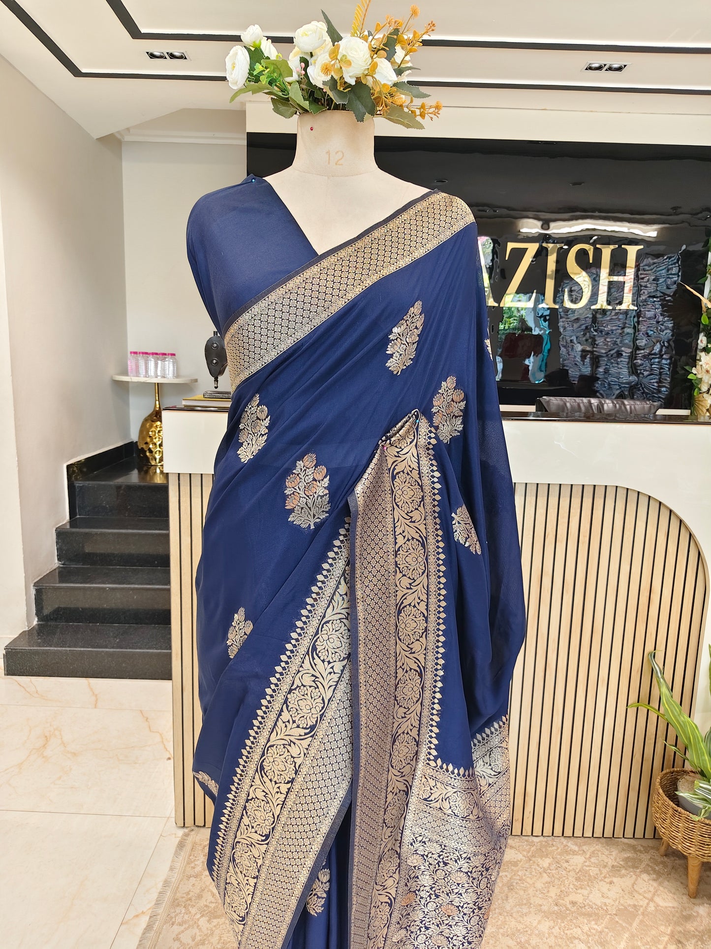 Blue Silk Saree
