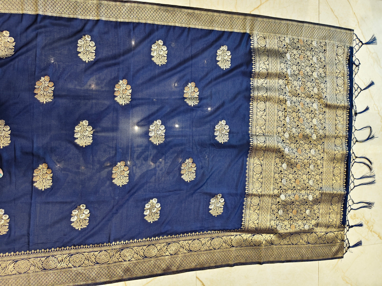 Blue Silk Saree