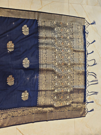 Blue Silk Saree