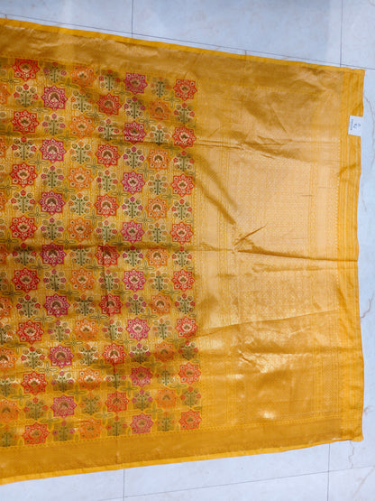 Mustard Silk Saree