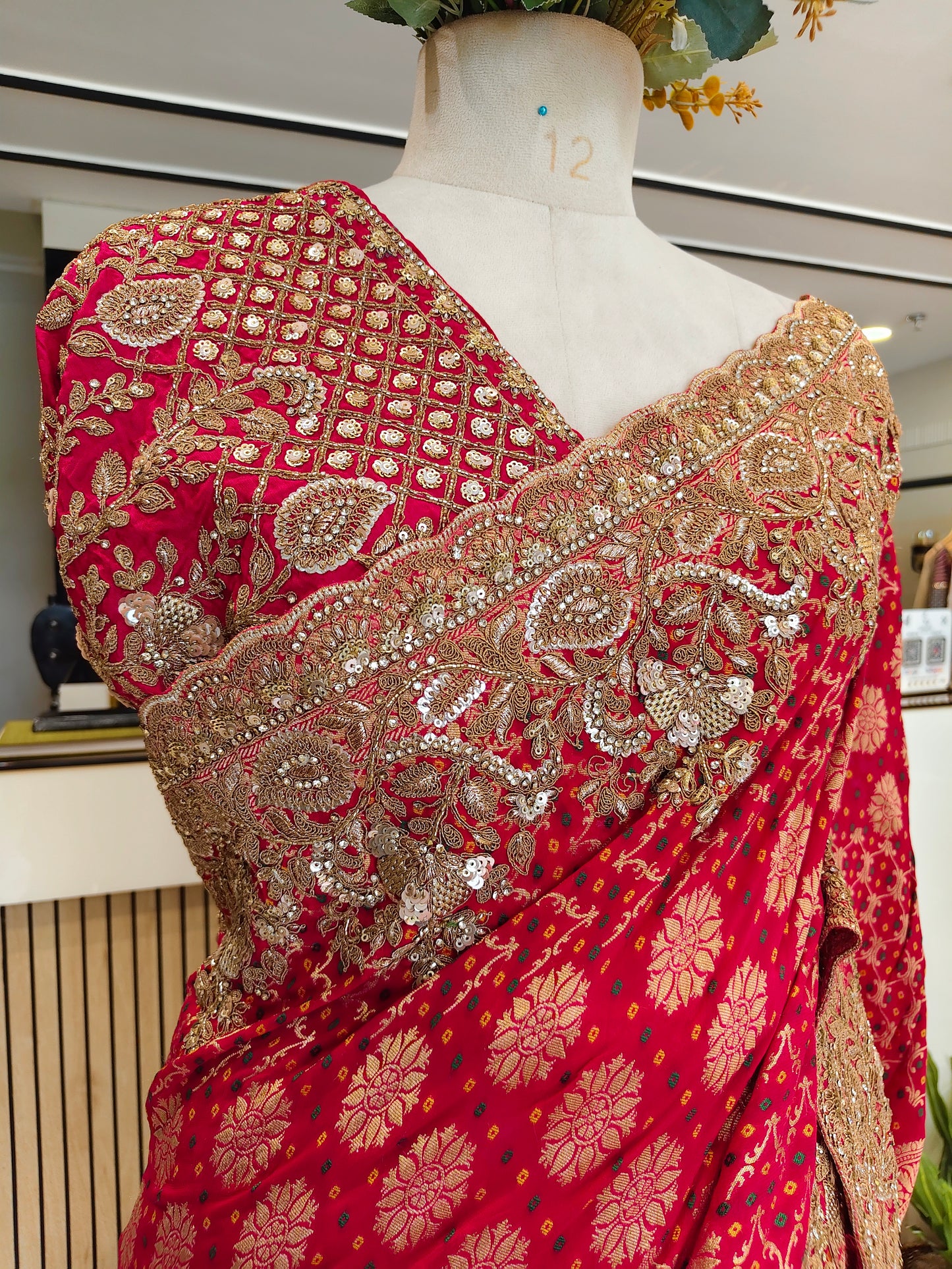 Rani Pink Khaddi Georgette Saree