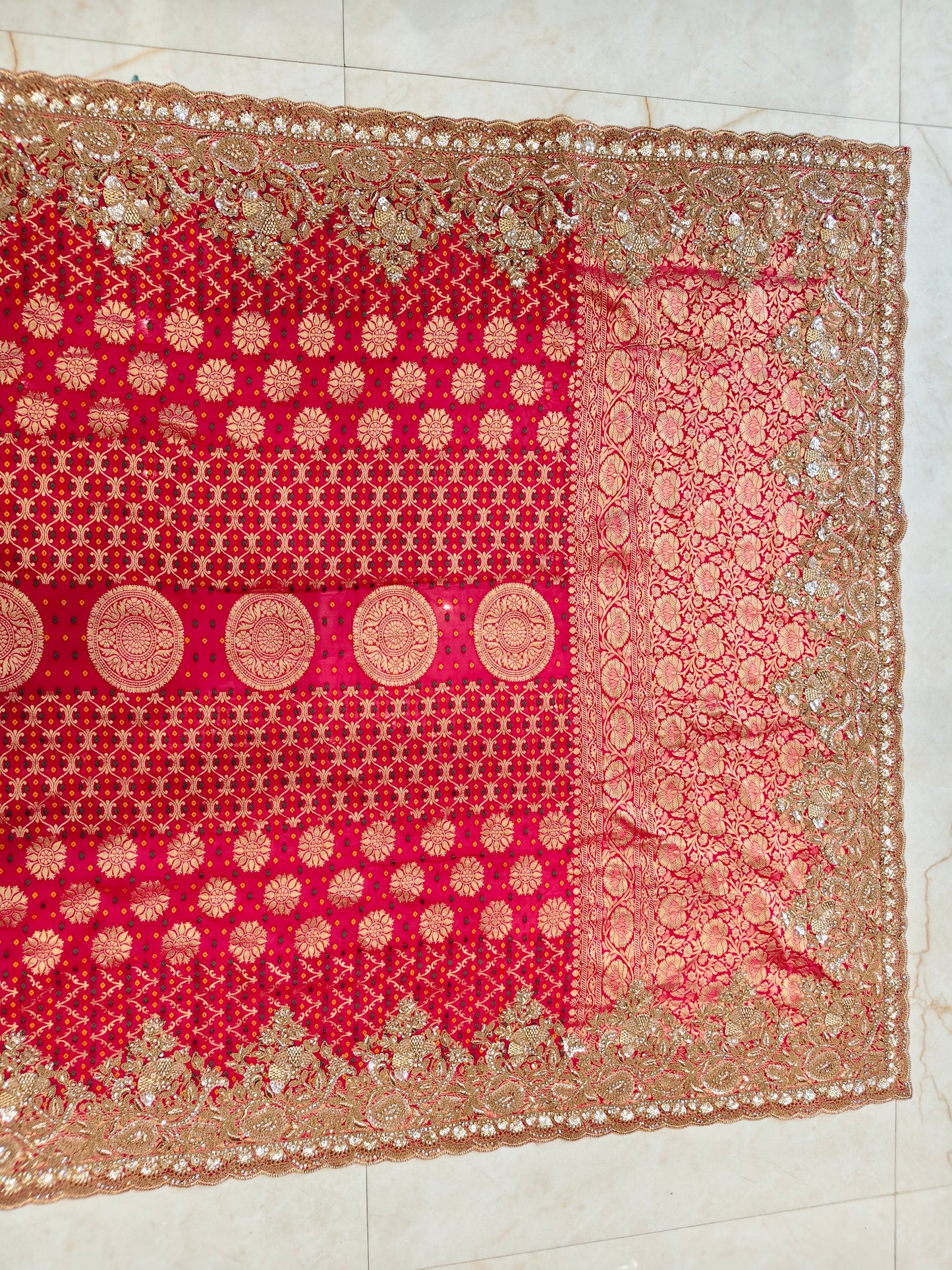 Rani Pink Khaddi Georgette Saree