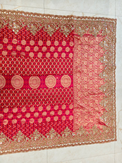Rani Pink Khaddi Georgette Saree