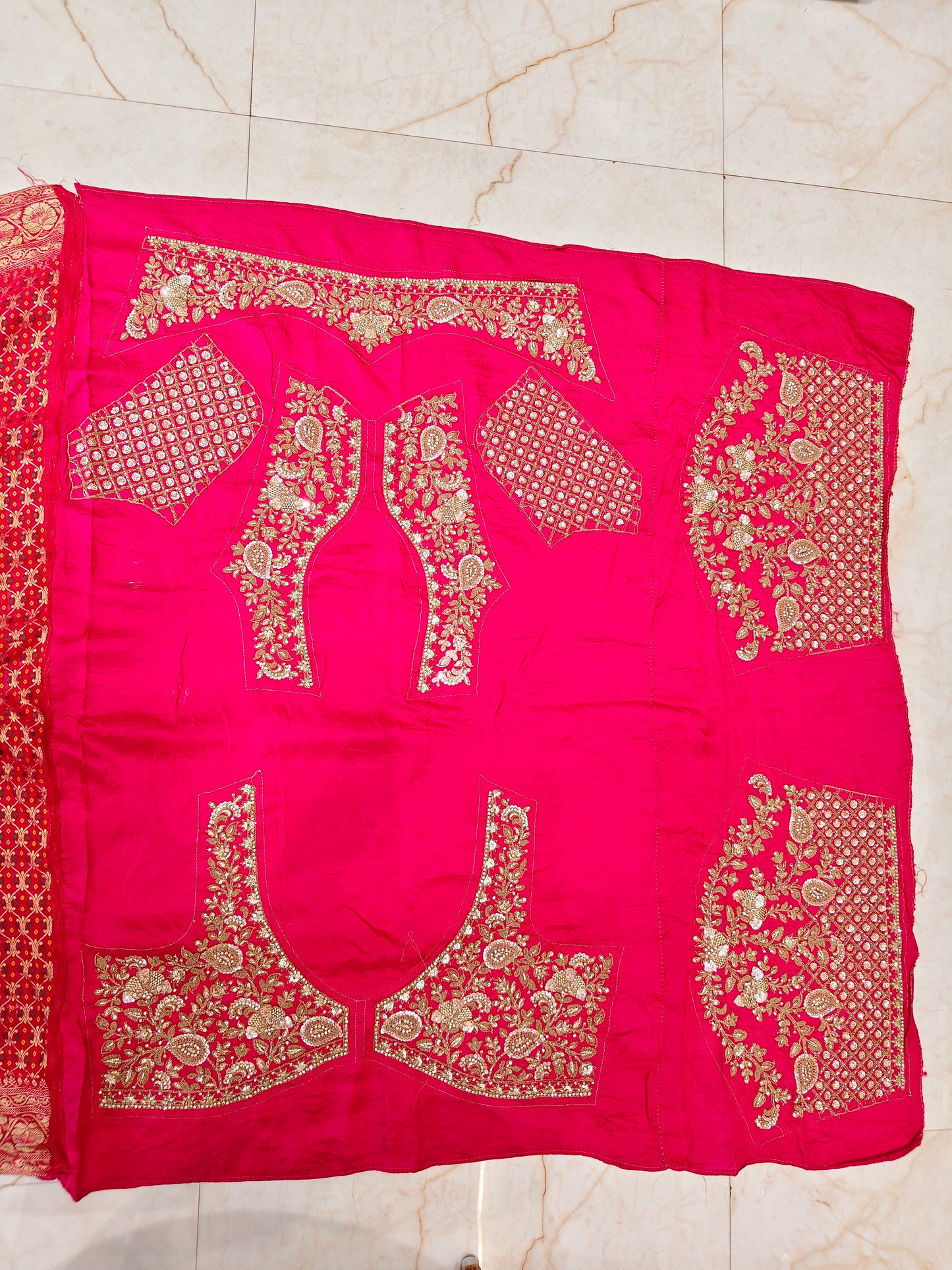 Rani Pink Khaddi Georgette Saree