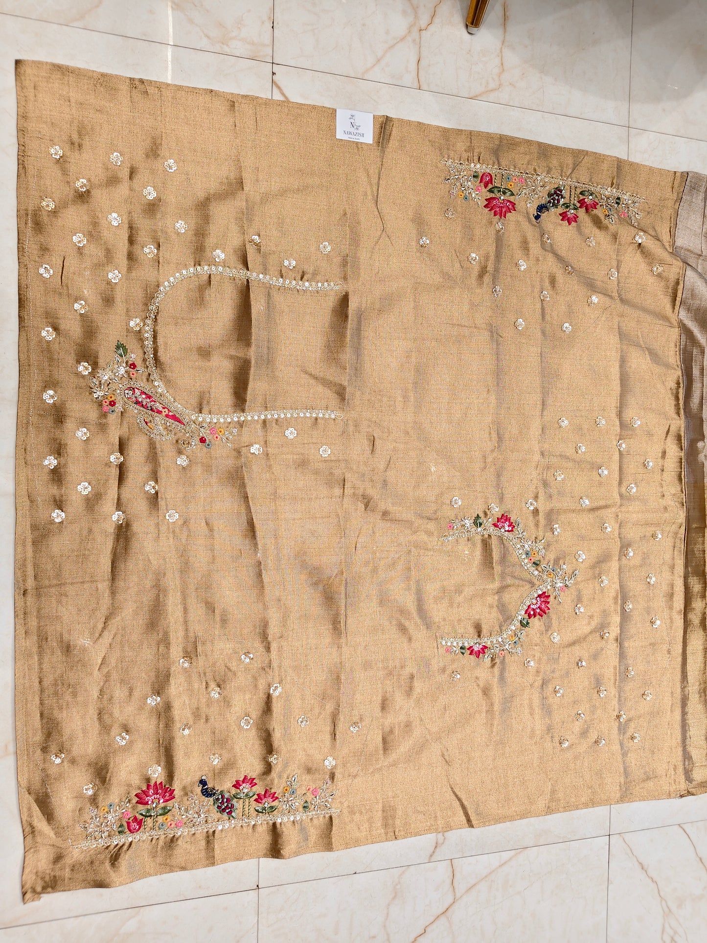 Golden Tissue Saree