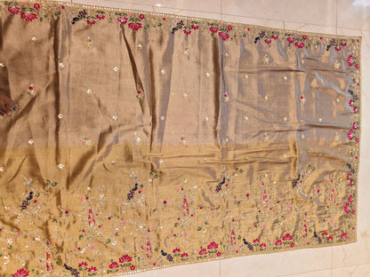 Golden Tissue Saree