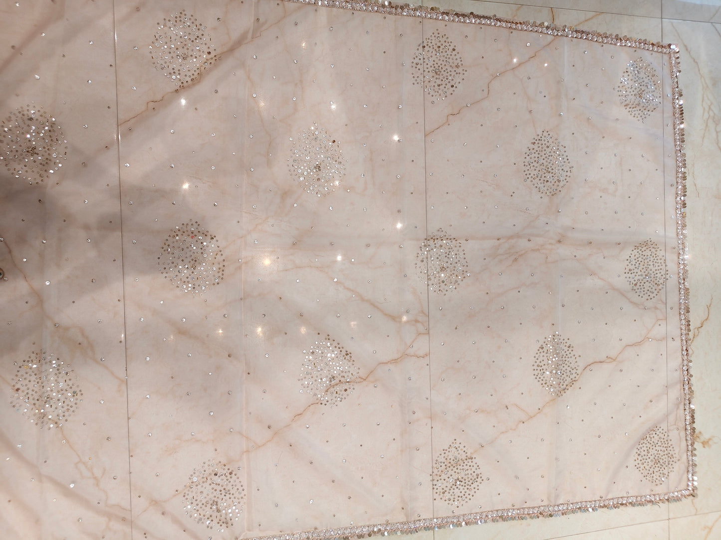 Baby Pink Organza Saree