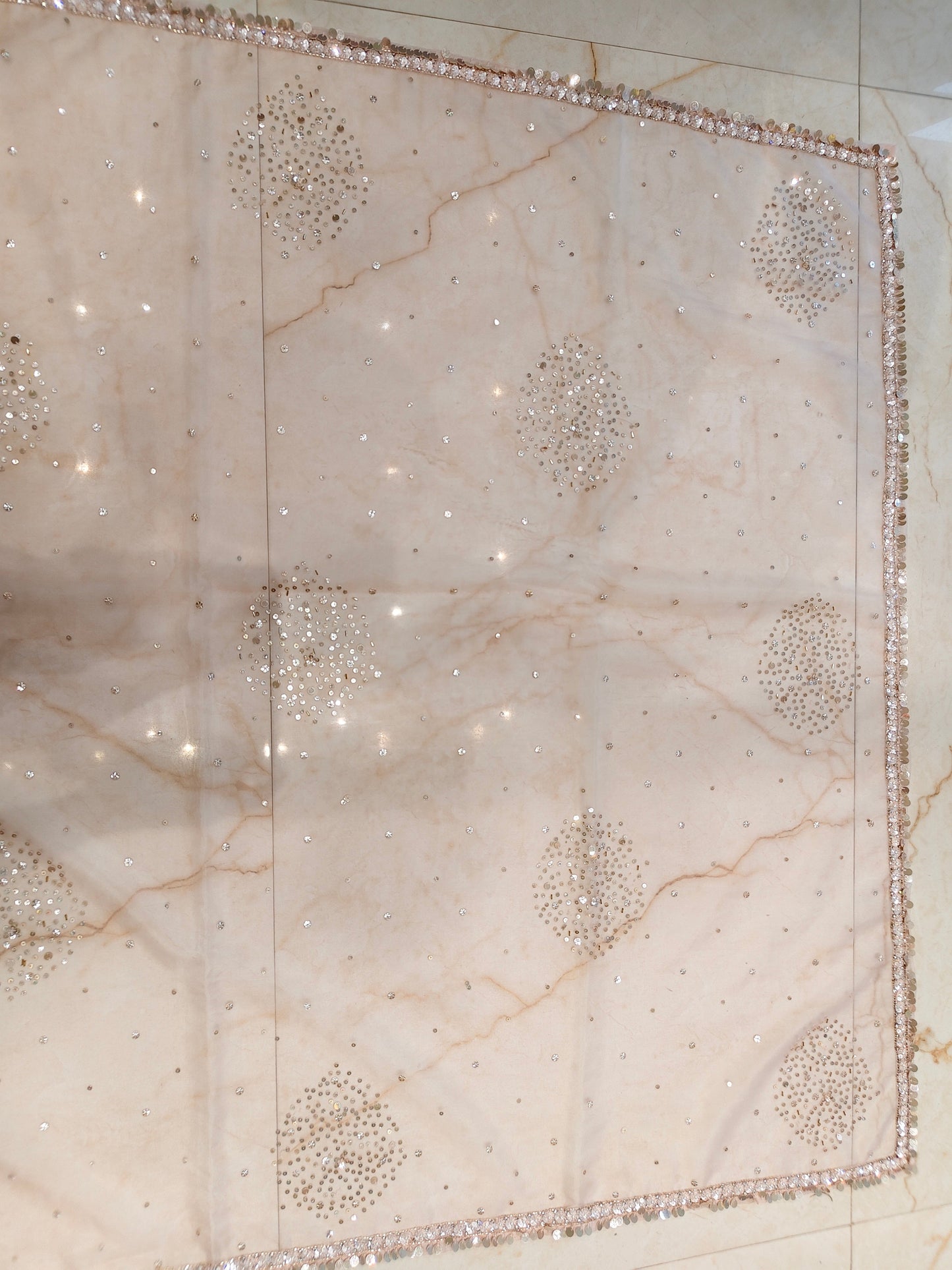 Baby Pink Organza Saree