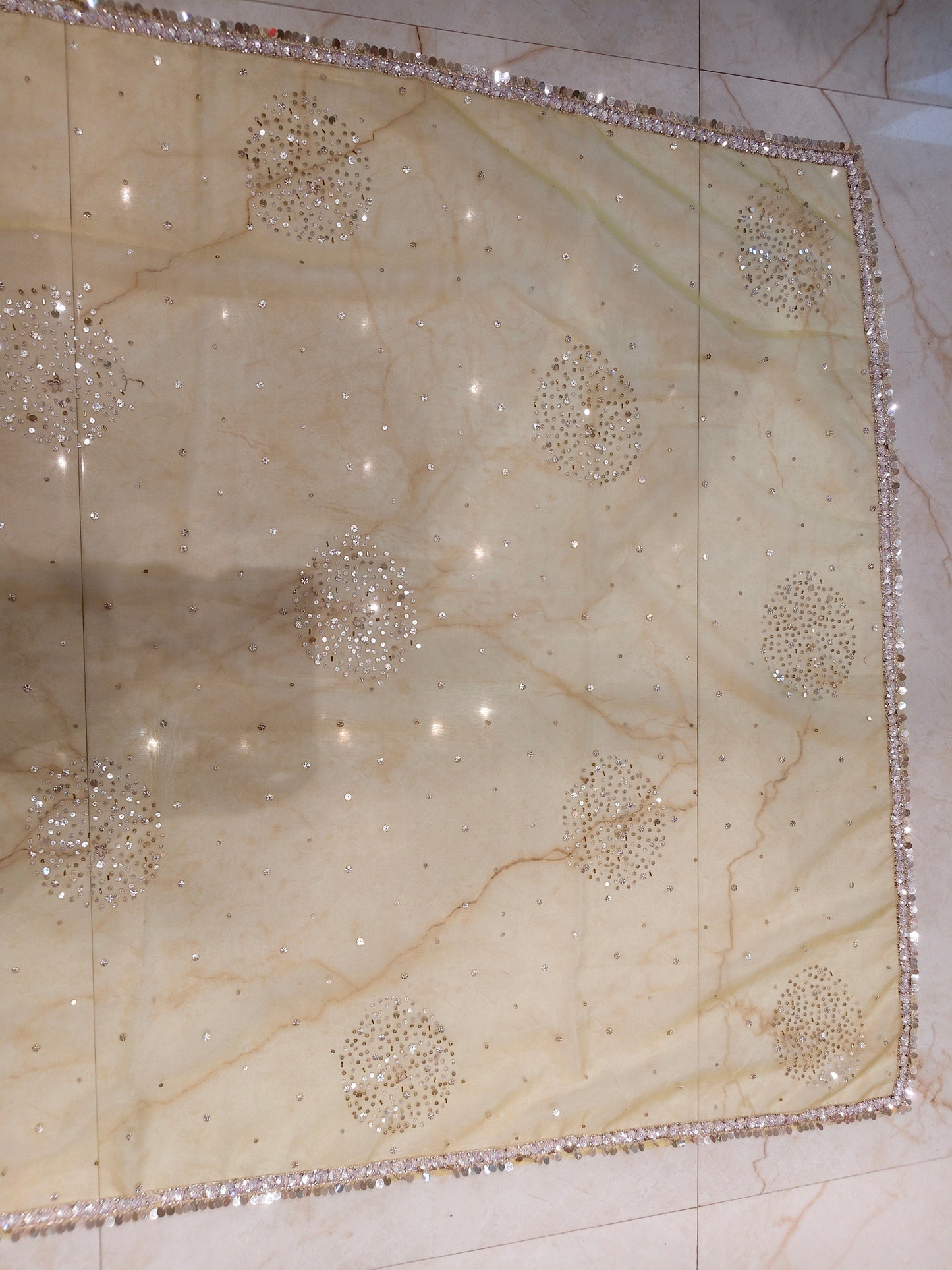Lemon Organza Saree