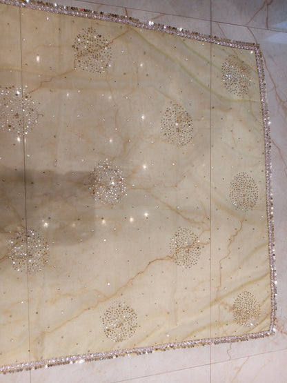 Lemon Organza Saree
