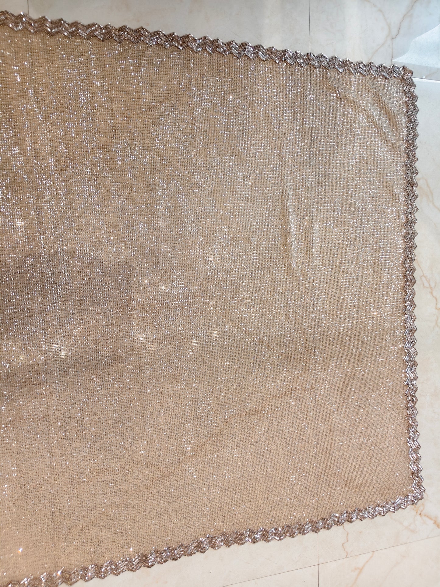 Golden Net Saree