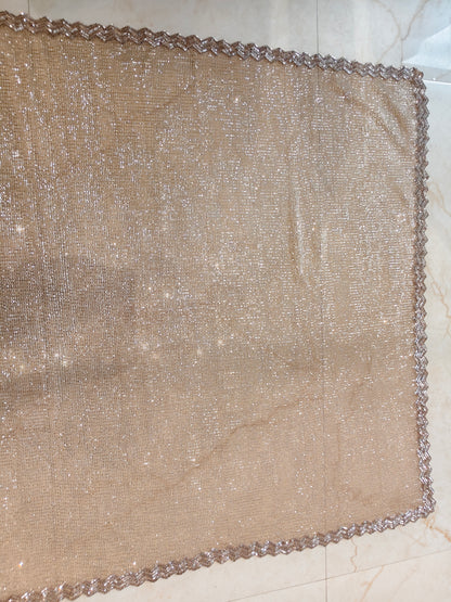 Golden Net Saree