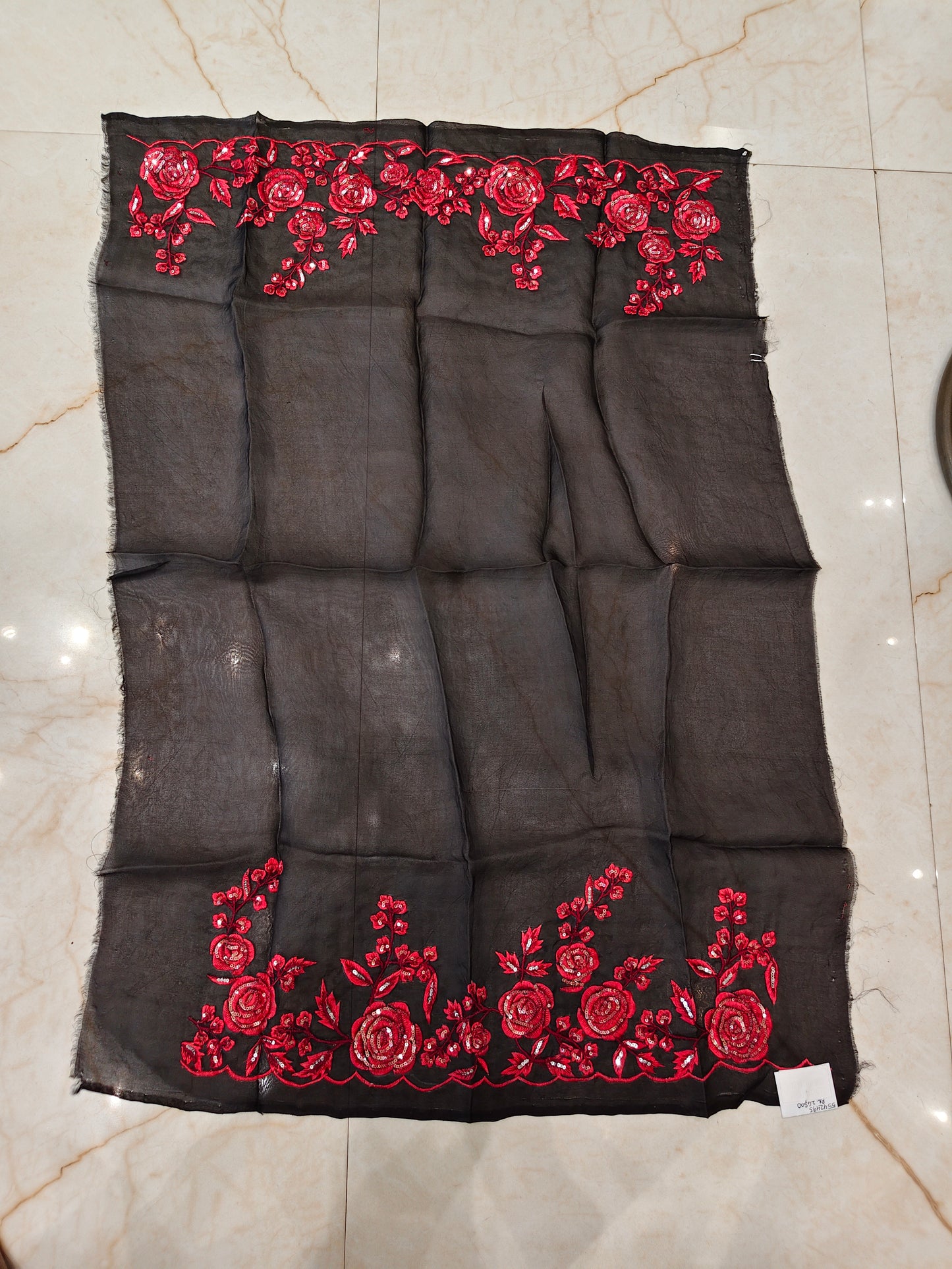 Black Organza Saree