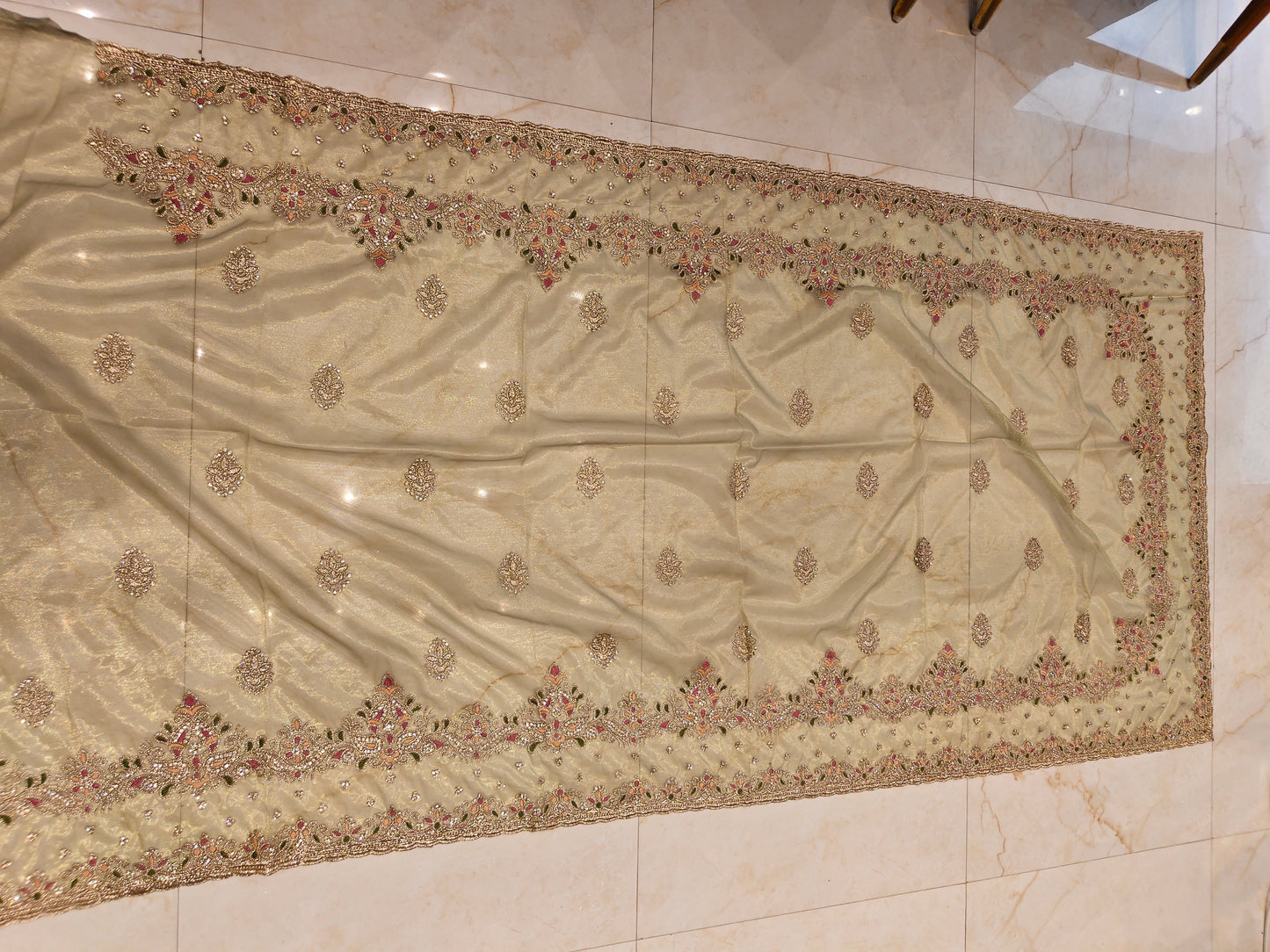 Pista Green Tissue Saree