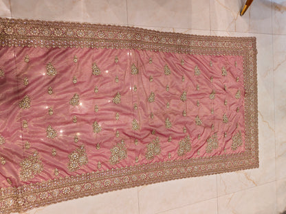 Wine Net Saree