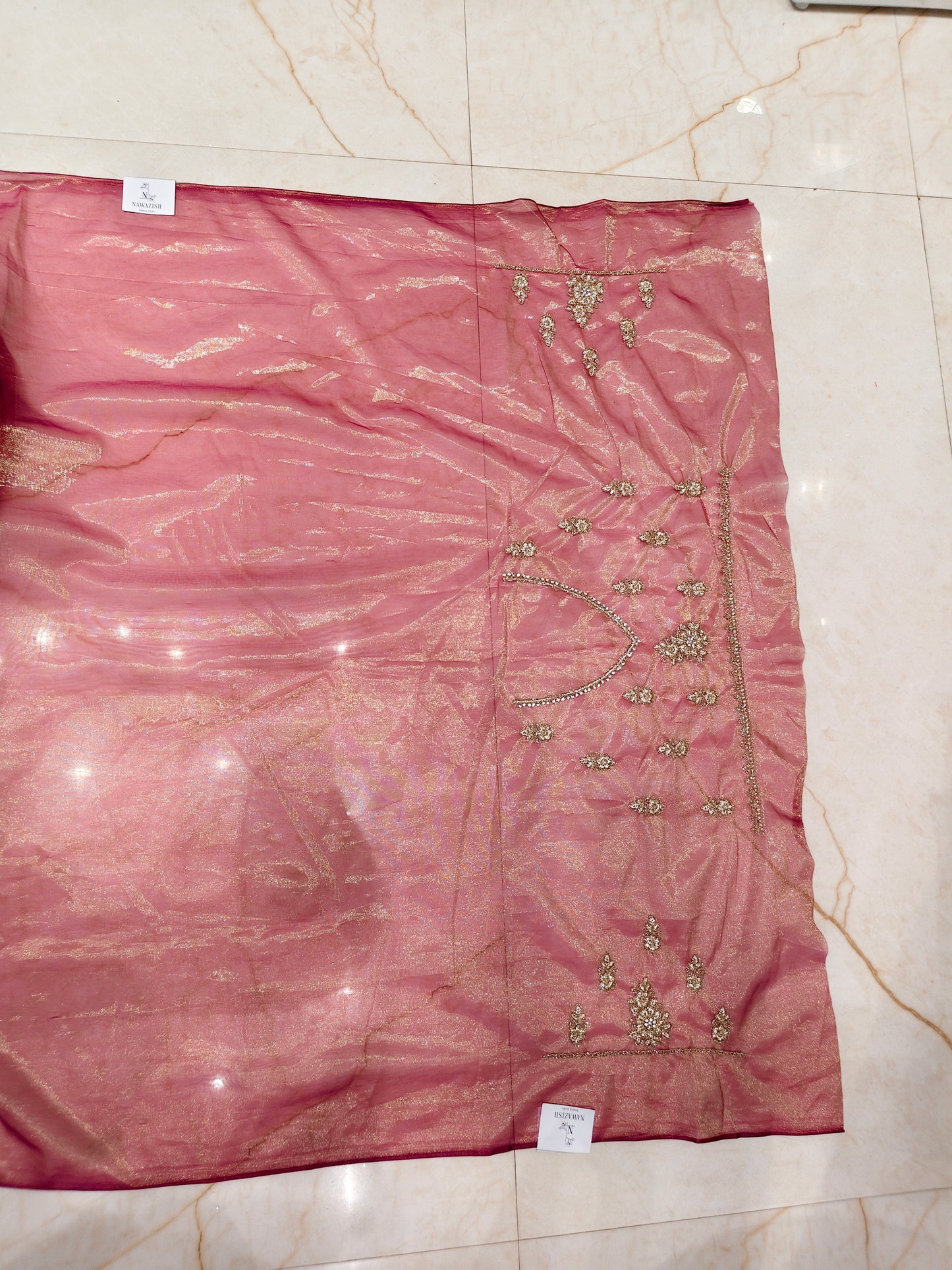 Wine Net Saree